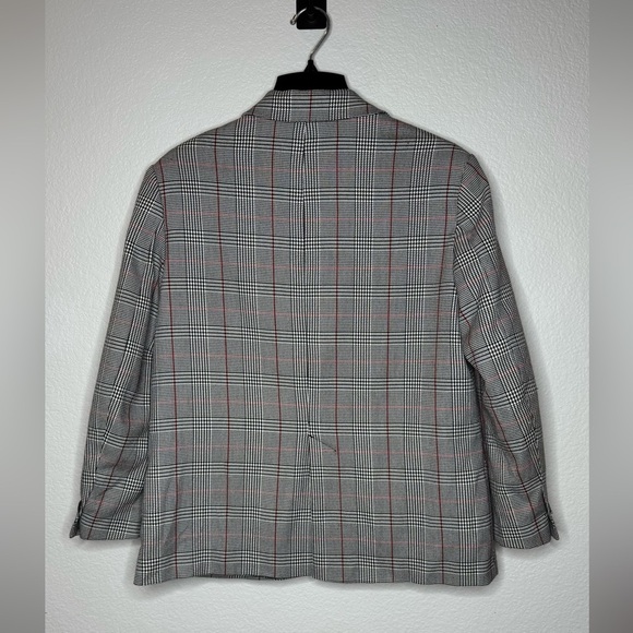 ZARA OVERSIZED PLAID BLAZER ZW COLLECTION Women’s Size M Career Officecore - Picture 5 of 9